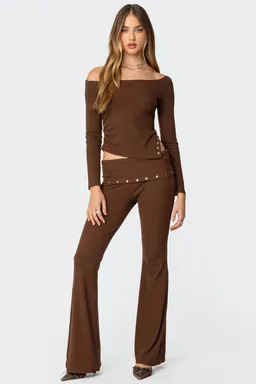 Leggings dobladillo aries tachas de Edikted en Pantalones para argentina