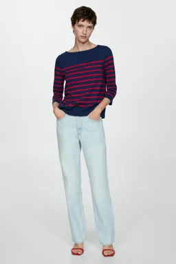 Remera rayas cuello barco de Mango en Remeras para argentina