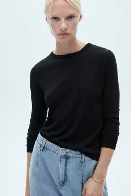 Jeans wideleg con pinzas de Mango en Pantalones para argentina