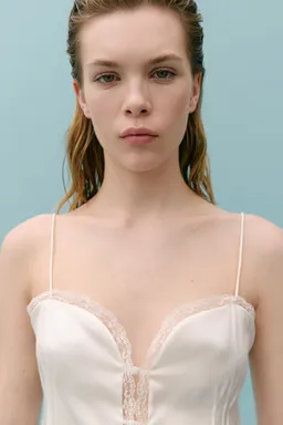 Top lencero seda de Mango en Ropa Interior y Medias para argentina
