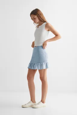 Falda fruncida con volantes de Mango Teen en Faldas para argentina