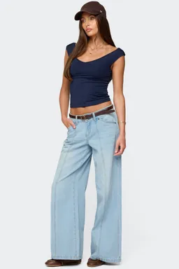Jean tiro bajo charlie de Edikted en Pantalones para argentina