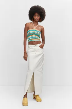 Top crochet cuello halter de Mango en Tops para argentina