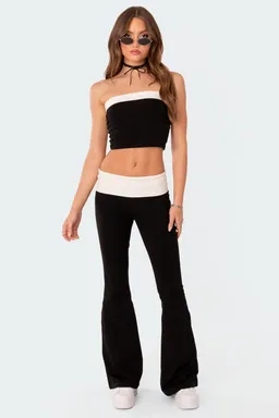 Leggings acampanadas con doblez de Edikted en Pantalones para argentina