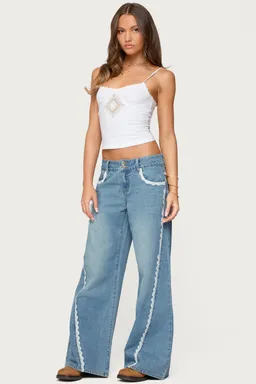 Jean tiro bajo alisha lacey de Edikted en Pantalones para argentina