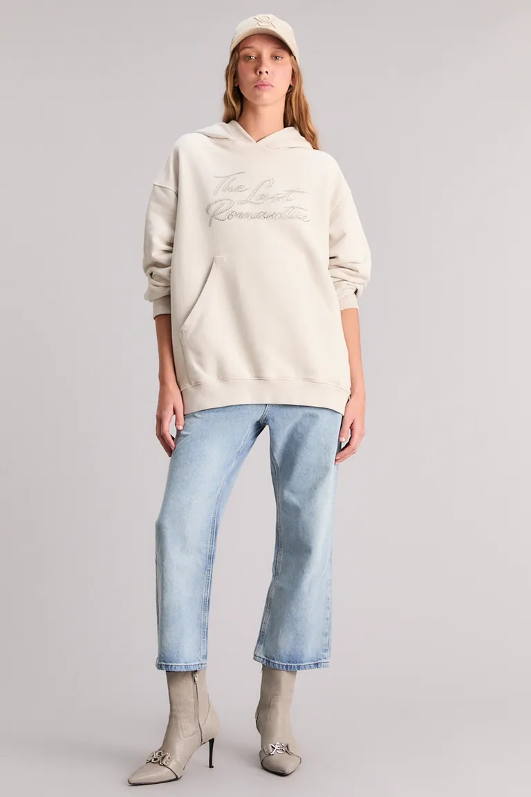 Buzo oversize blanco de diseño exclusivo y lavado artesanal de Kosiuko en Buzos y Sweaters para argentina