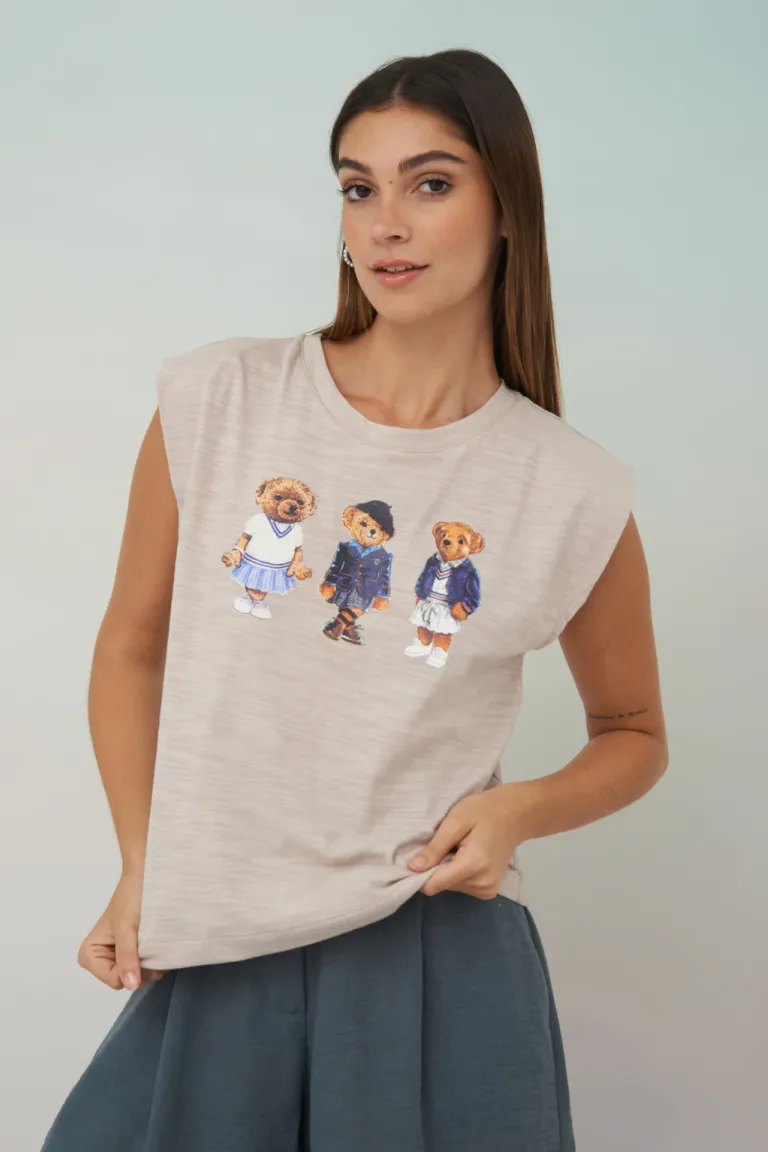 Remera preppy con diseño retro para mujer de Apricot en Remeras para argentina