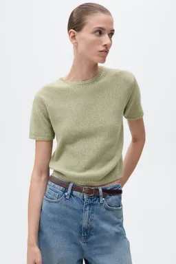 Sweater algodón manga corta de Mango en Buzos y Sweaters para argentina
