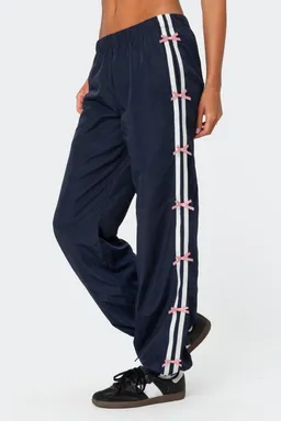 Pantalón deportivo nylon rayas lazo de Edikted en Pantalones para argentina