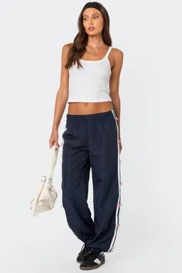 Pantalón deportivo nylon rayas lazo de Edikted en Pantalones para argentina