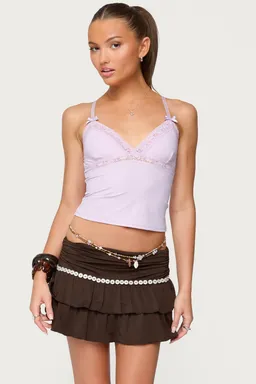 Musculosa fran con encaje de Edikted en Tops para argentina