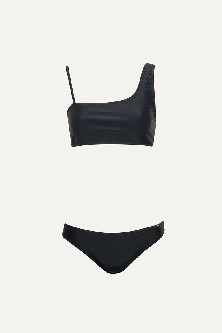 Bikini de dos piezas con diseño asimétrico y corte cómodo para lucir en la playa o la piscina de 47 Street en Swimwear y Beachwear para argentina