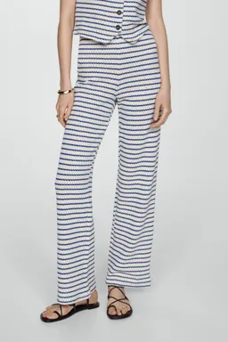 Pantalón crochet rayas de Mango en Pantalones para argentina