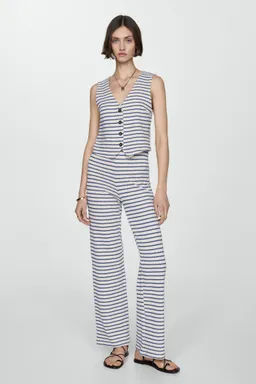 Pantalón crochet rayas de Mango en Pantalones para argentina