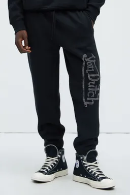 Pantalón von dutch brillo negro de Fashion Nova en Pantalones para argentina