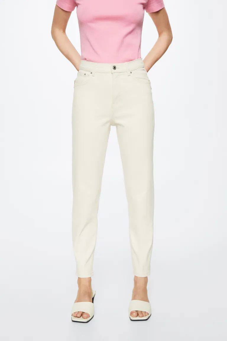 Jeans mom confort tiro alto de Mango en Pantalones para argentina