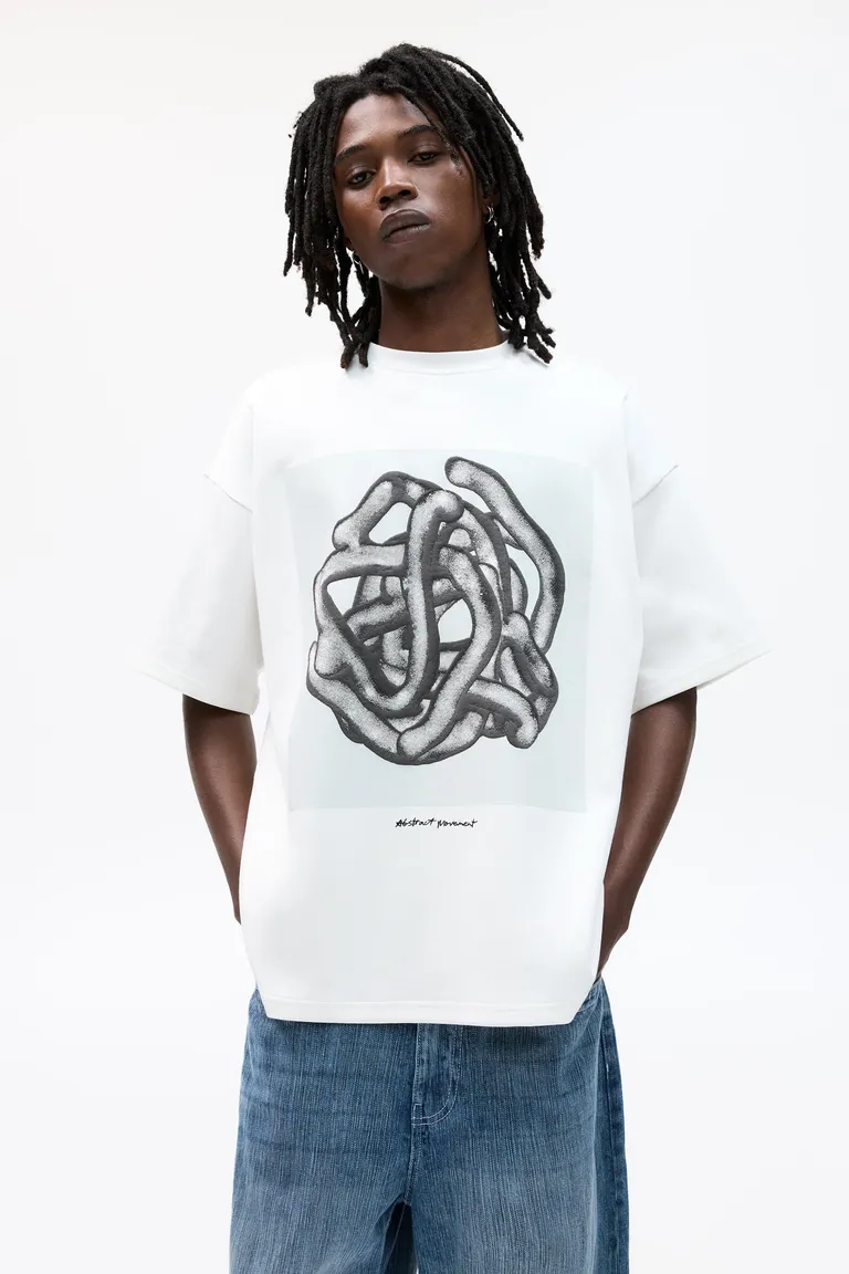 Buzo manga corta abstracto de Pull&Bear en Remeras y Polos para argentina