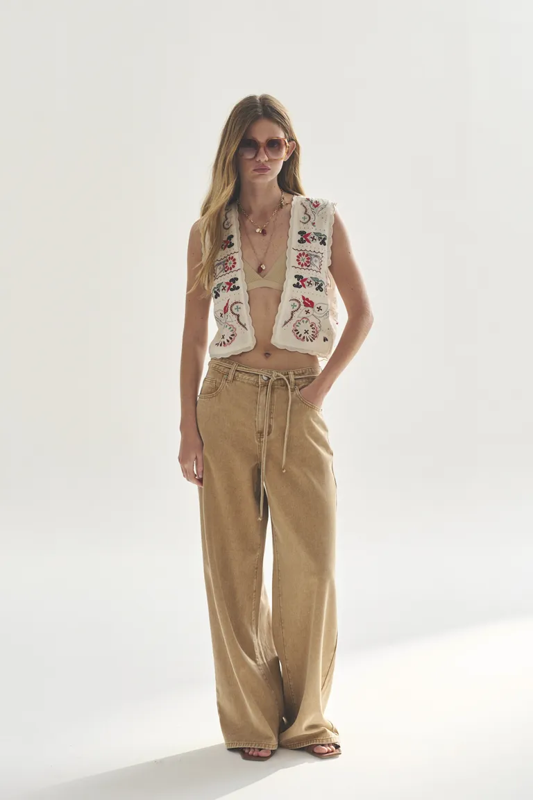 Chaleco mujer estampado de diseño elegante y versátil de Akiabara en Chalecos para argentina