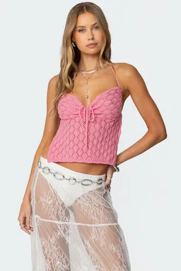 Top milli crochet espalda descubierta de Edikted en Tops para argentina