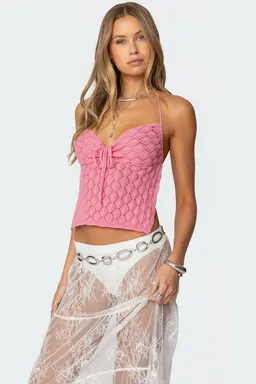 Top milli crochet espalda descubierta de Edikted en Tops para argentina