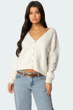 Cárdigan tejido jade de Edikted en Buzos y Sweaters para argentina