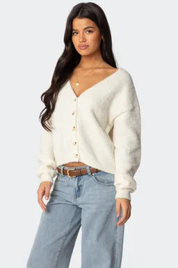 Cárdigan tejido jade de Edikted en Buzos y Sweaters para argentina