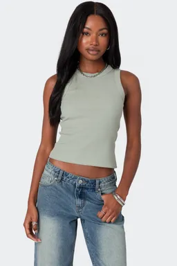 Musculosa básica rib canalé de Edikted en Tops para argentina