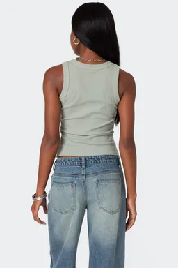 Musculosa básica rib canalé de Edikted en Tops para argentina