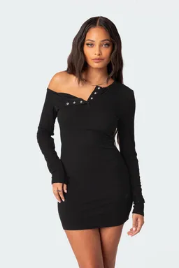 Mini vestido soleste acanalado de Edikted en Vestidos para argentina