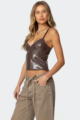 Musculosa vinilo carmie de Edikted en Tops para argentina