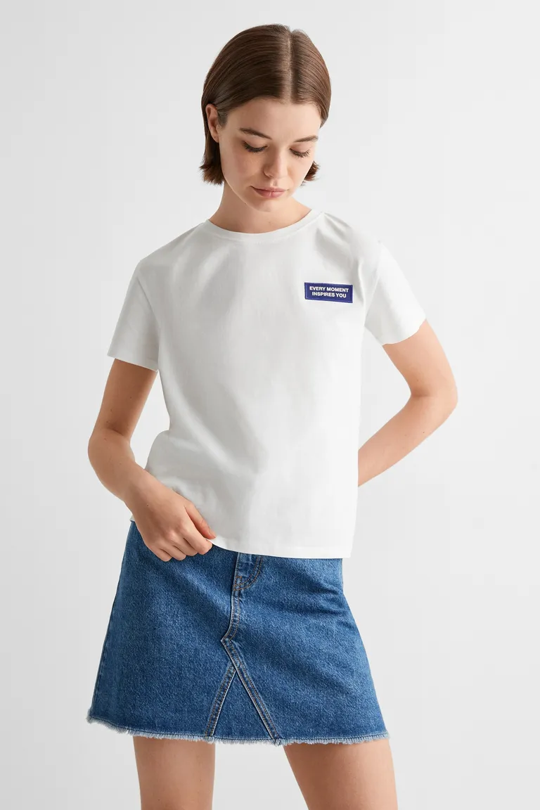 Remera mensaje estampado de Mango Teen en Remeras para argentina
