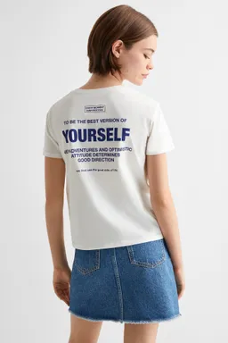 Remera mensaje estampado de Mango Teen en Remeras para argentina