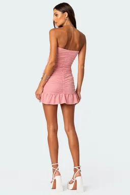 Mini vestido gaia fruncido de Edikted en Vestidos para argentina
