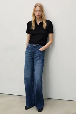 Jean danila wideleg tiro alto de Mango en Pantalones para argentina
