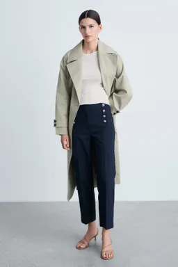 Pantalón recto botones joya de Mango en Pantalones para argentina