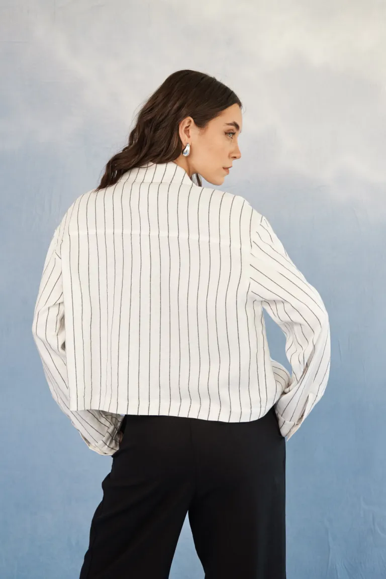 Chaqueta de vestir con diseño de rayas sutiles para mujer de Apricot en Chaquetas para argentina