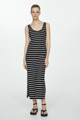 Vestido rayas con abertura de Mango en Vestidos para argentina