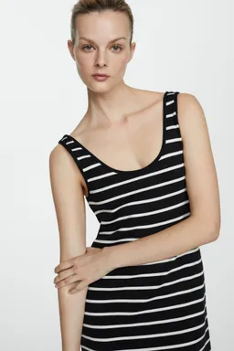 Vestido rayas con abertura de Mango en Vestidos para argentina