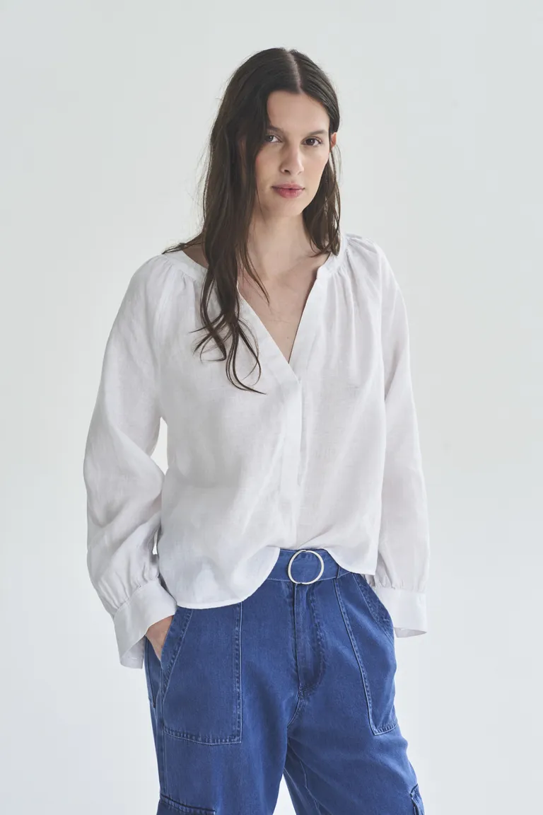 Blusa de manga larga de diseño elegante y versátil de Akiabara en Blusas para argentina