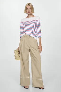 Remera rayada escote barco de Mango en Remeras para argentina