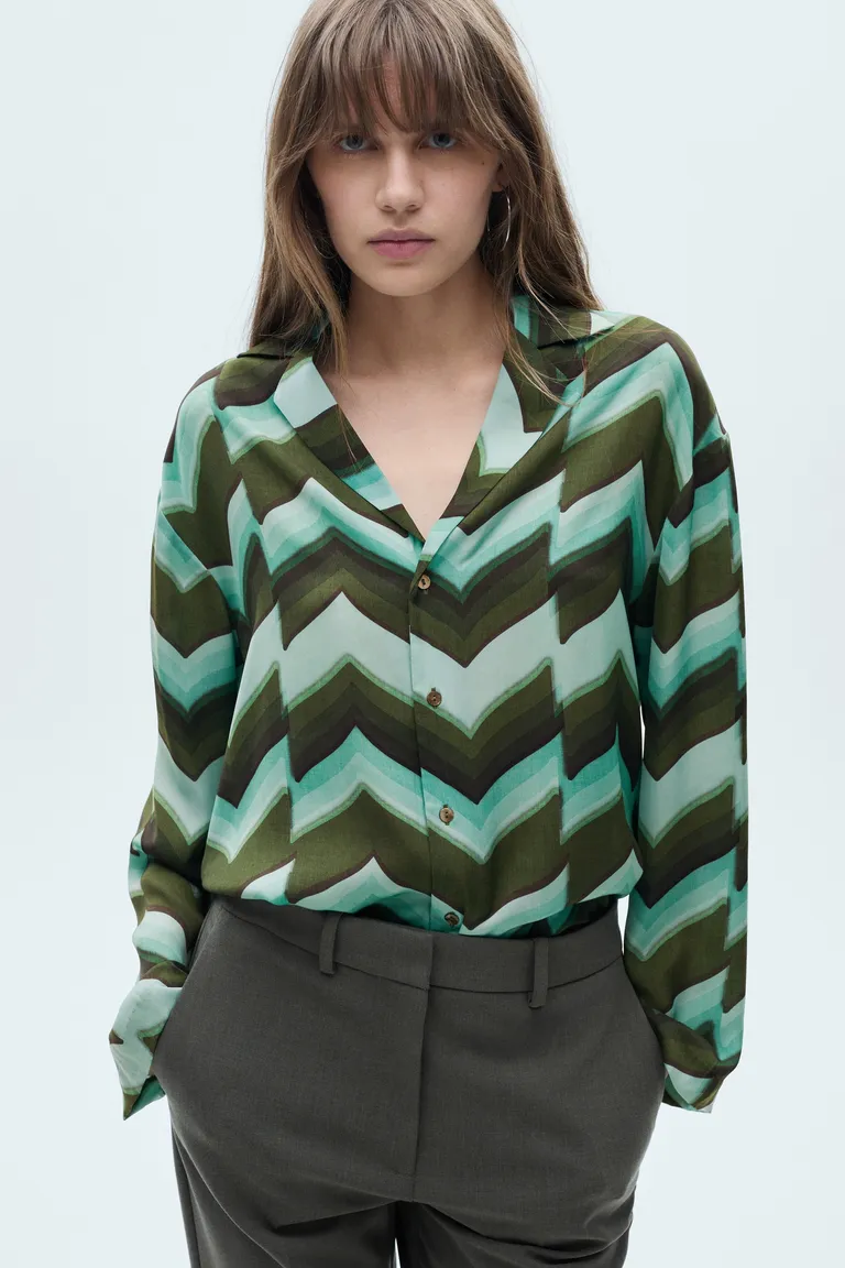 Camisa estampada fluida de Mango en Camisas para argentina