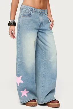 Trish jeans tiro bajo estrellas de Edikted en Pantalones para argentina
