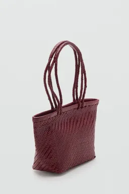 Bolso hombro piel trenzado de Mango en Bolsos y Carteras para argentina