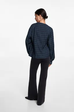 Blusa cuadros con lazo de Mango Teen en Blusas para argentina