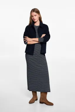 Vestido rayas abertura lúrex de Mango Teen en Vestidos para argentina