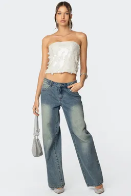 Top strapless lentejuelas samara de Edikted en Tops para argentina