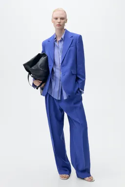 Pantalón traje wideleg pinzas de Mango en Pantalones para argentina