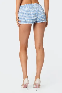Short gingham fruncido de Edikted en Shorts para argentina