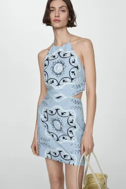 Vestido estampado con aberturas de Mango en Vestidos para argentina