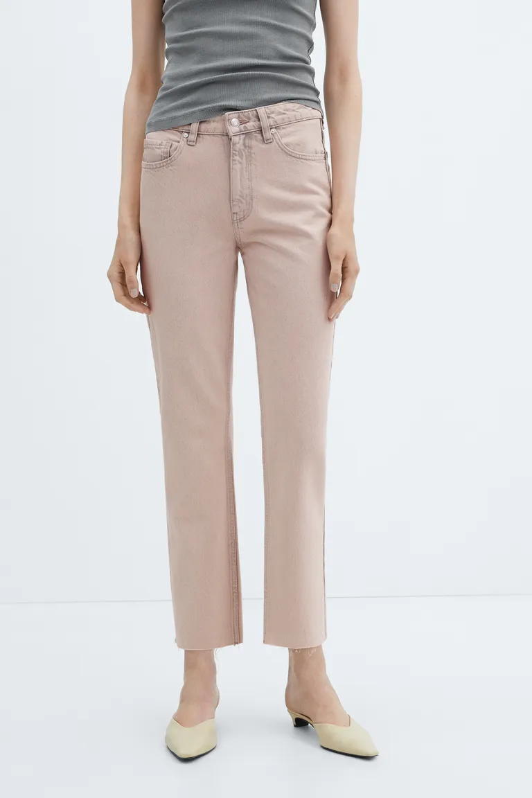 Jeans rectos crop de Mango en Pantalones para argentina
